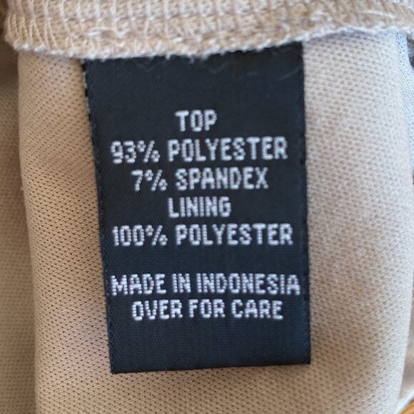 A Byer Y2K Crushed Velvet Tank Top Rose Gold Scallop Going Out Coquette Indie -S - Picture 12 of 13